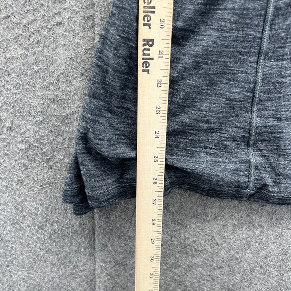 Lululemon Tank Top Women 8 Black All Tied Up Built-In Gray Heather Strappy - Picture 4 of 9